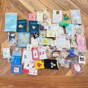 Huge lot of lapel pins pushback pins vintage to modern NWT